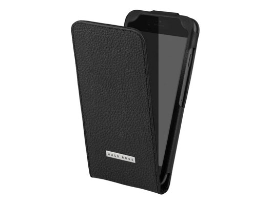 De Hugo Boss Reflex case voor iPhone 6 opengeklapt