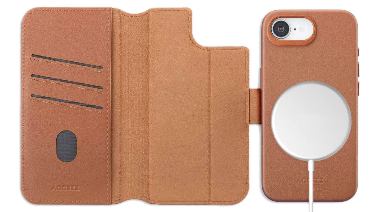 Populair Leren 2in1 hoesje iPhone 17e van Accezz