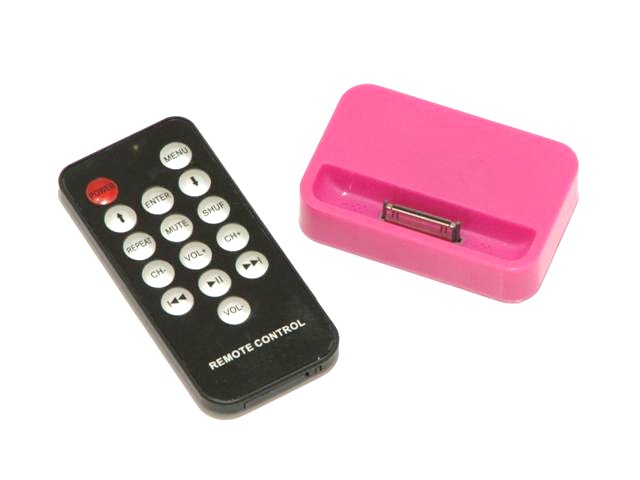 Color Series Dock met Remote voor iPhone 4/4S