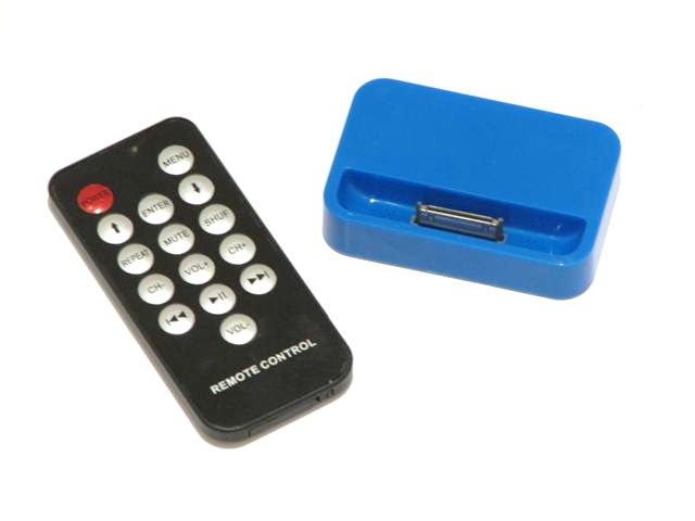 Color Series Dock met Remote voor iPhone 4/4S