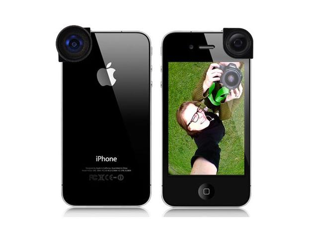 3-in-1 Lens voor iPhone 4/4S: Fisheye, Marco en Groothoek