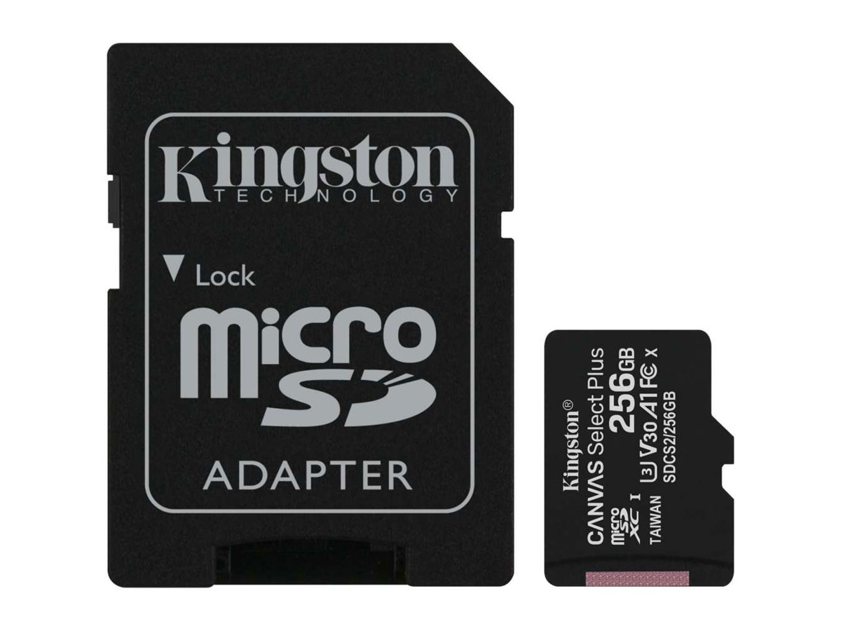 Kingston 256GB Micro-SD Geheugenkaart - Class 10 UHS-I