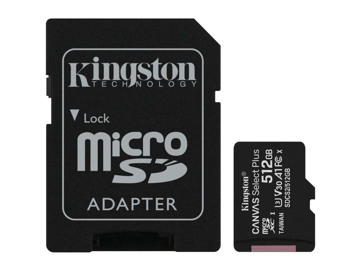 Kingston 512GB Micro-SD Geheugenkaart - Class 10 UHS-I