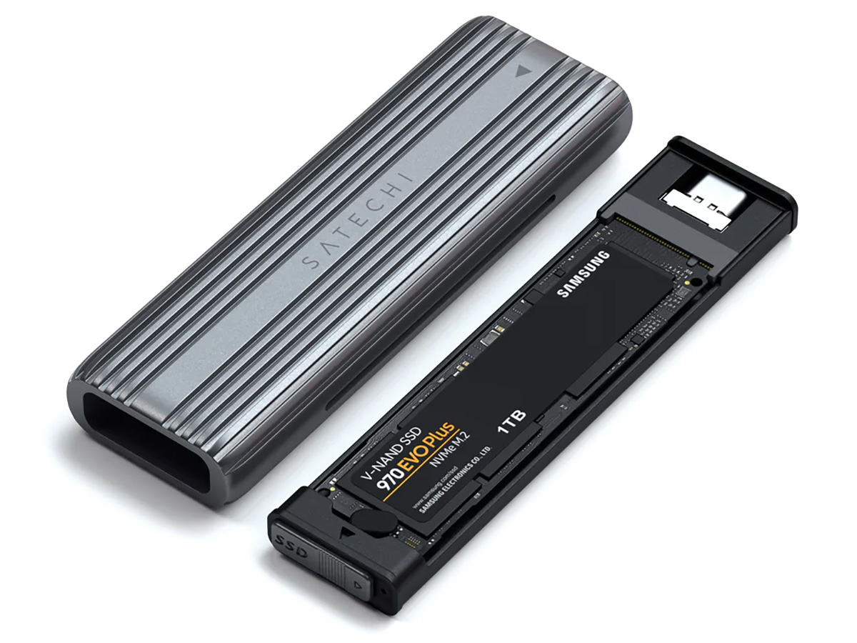 Satechi USB-C NVME & Sata SSD Behuizing - Space Grey