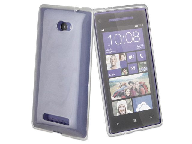 Muvit MiniGel Doorzichtige TPU Soft Case voor HTC 8X