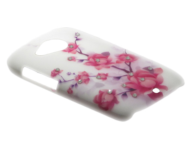 Crystals ''Sweet Roses'' Case Hoesje voor HTC Desire C