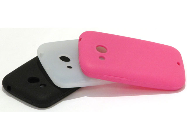 Silicone Skin Case Hoesje voor HTC Desire C