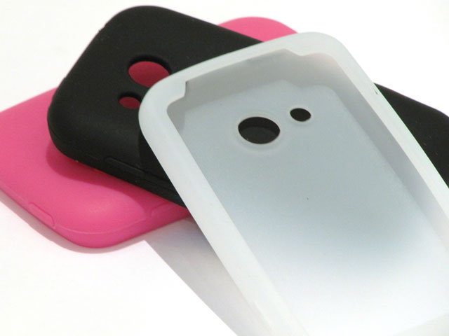 Silicone Skin Case Hoesje voor HTC Desire C