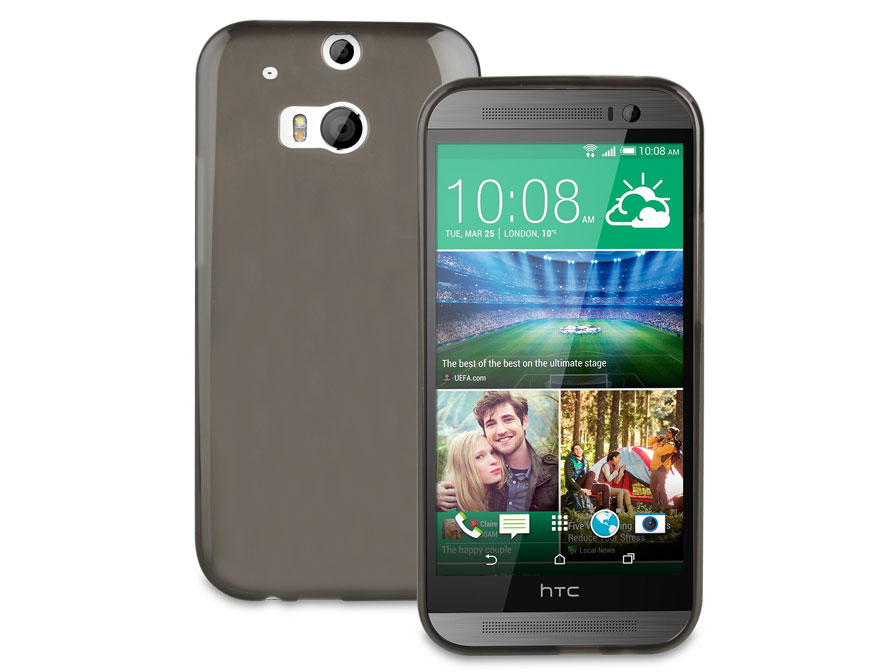 Muvit MiniGel Smoke - TPU Case voor HTC One M8