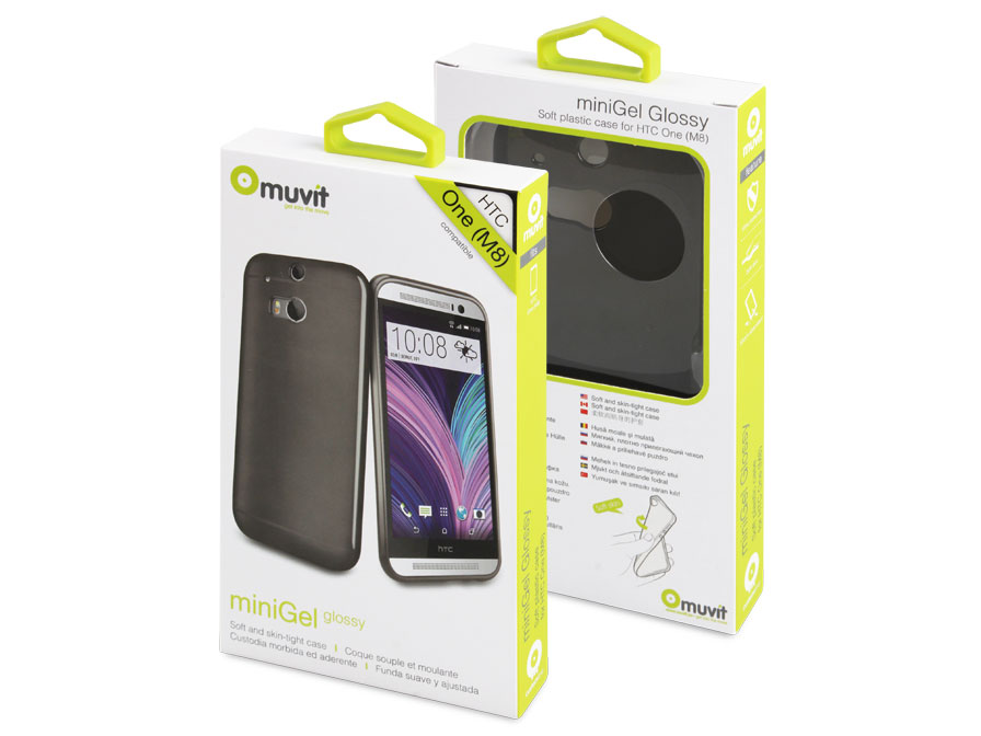 Muvit MiniGel Smoke - TPU Case voor HTC One M8