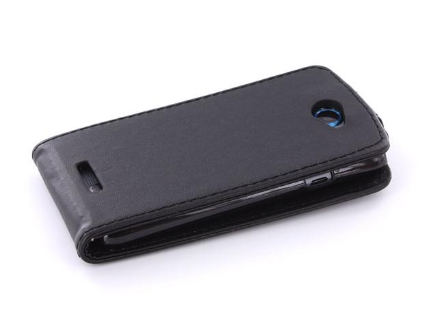 Business Leather Flip Case voor HTC One S