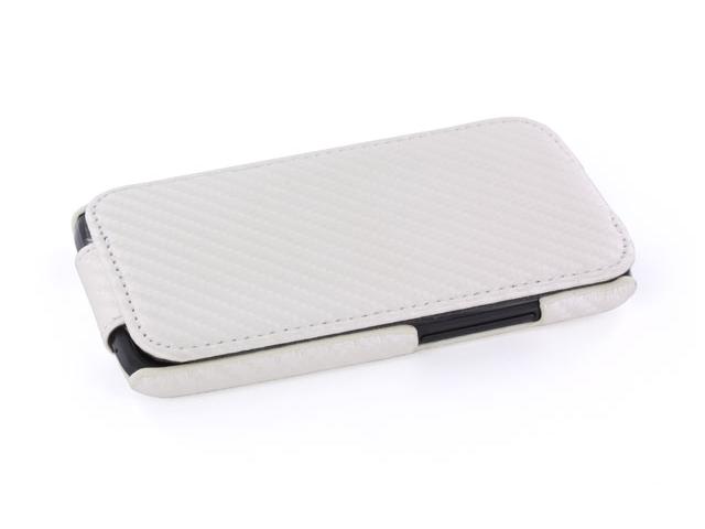 Carbon Slimline Leather Case voor HTC One X
