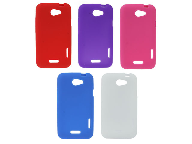Silicone Skin Case Hoesje voor HTC One X