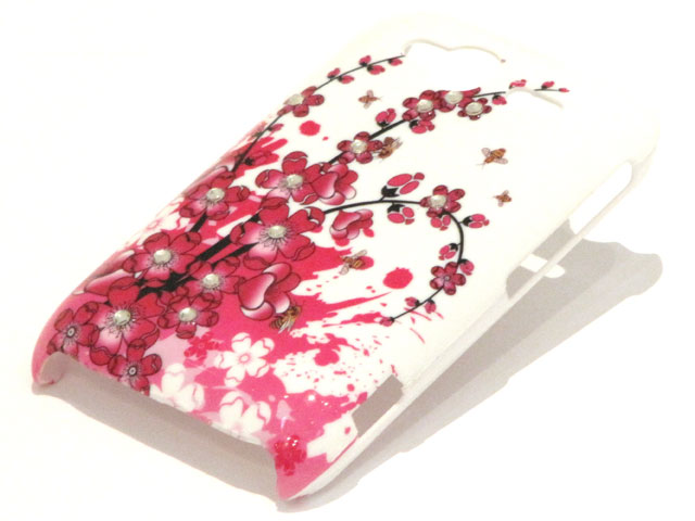 Crystals China Blossom Case voor HTC Wildfire S