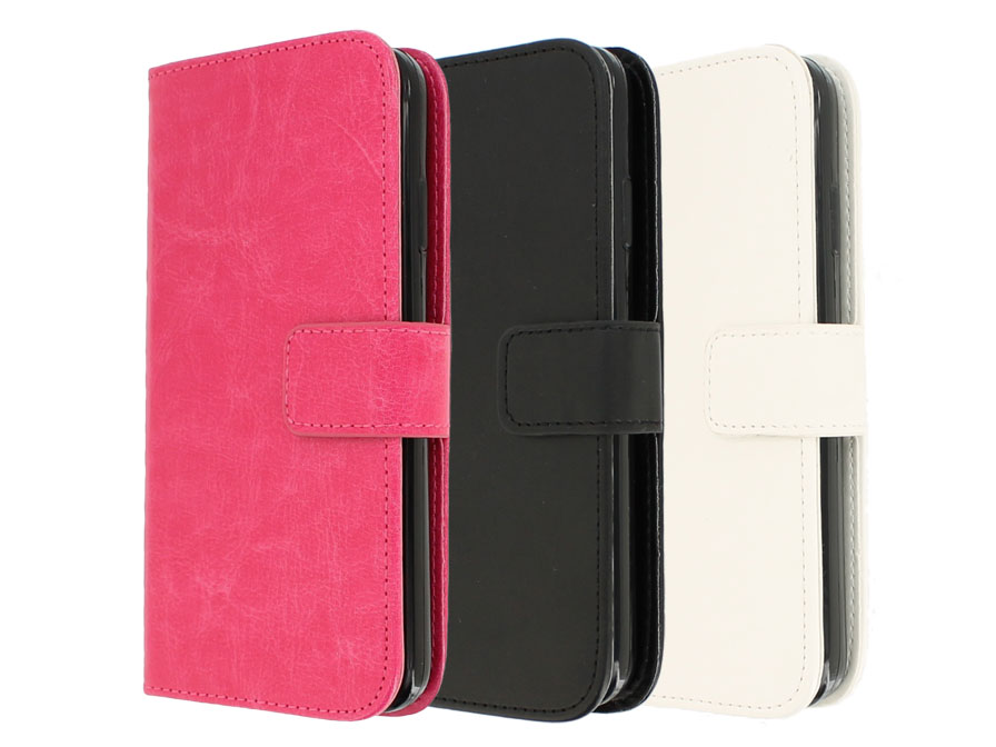 diagonaal herstel Notitie Wallet Book Case Hoesje voor HTC Desire 320