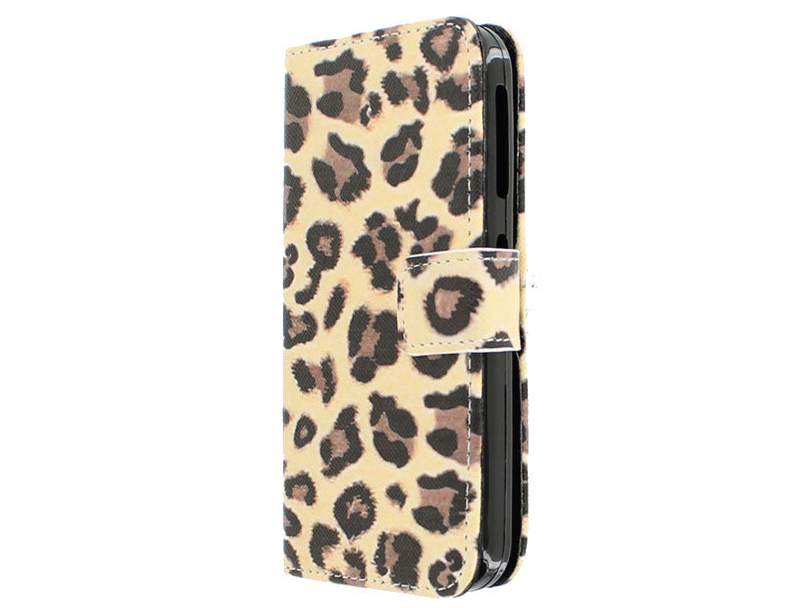 Leopard Book Case Hoesje voor HTC Desire 320