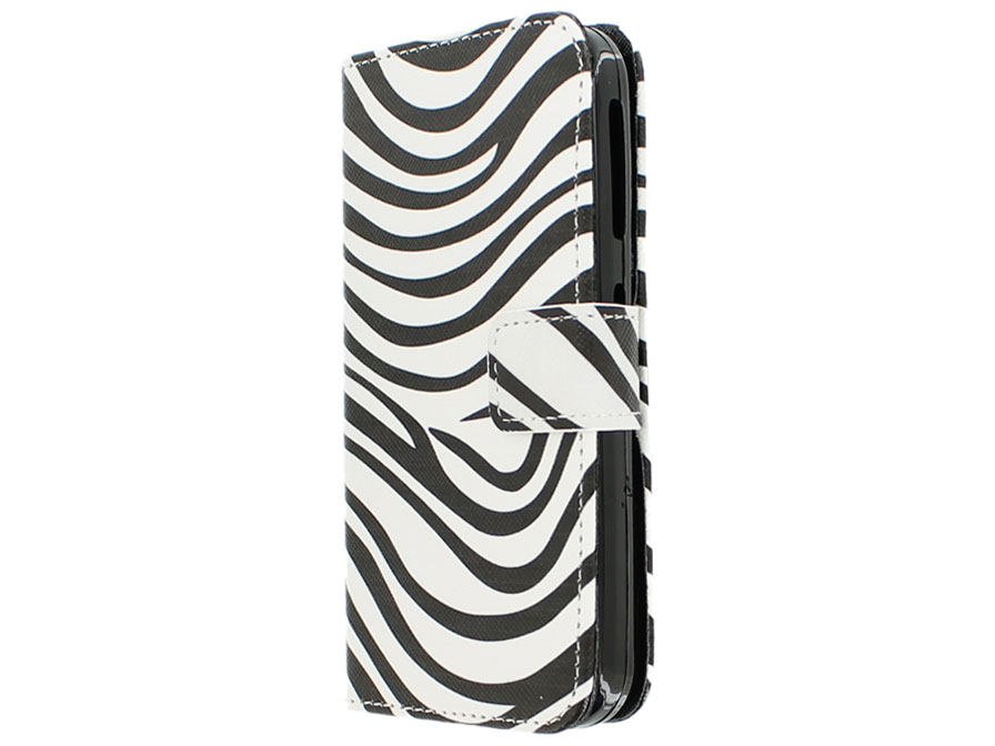 positie vaas weduwe Zebra Book Case Hoesje voor HTC Desire 320