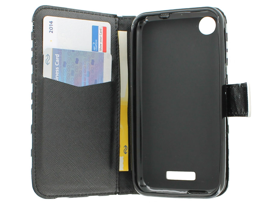 Zebra Book Case Hoesje voor HTC Desire 320