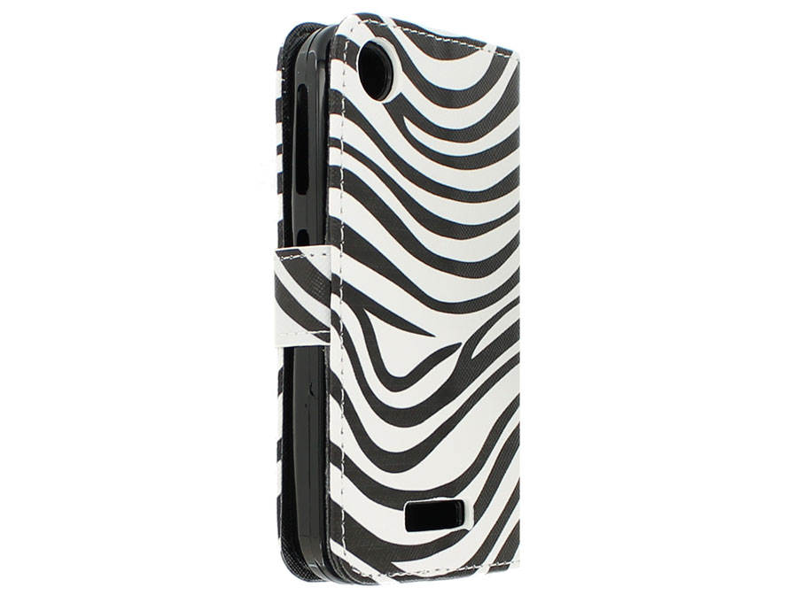 Zebra Book Case Hoesje voor HTC Desire 320