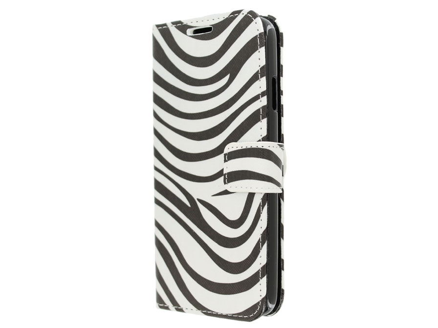 Zebra Book Case Hoesje voor HTC Desire 516