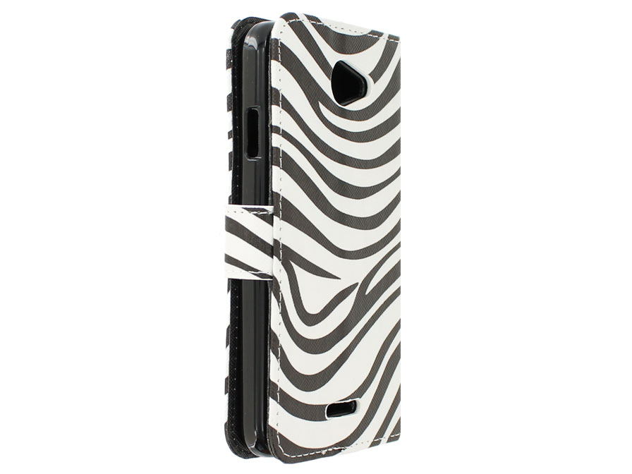 Zebra Book Case Hoesje voor HTC Desire 516