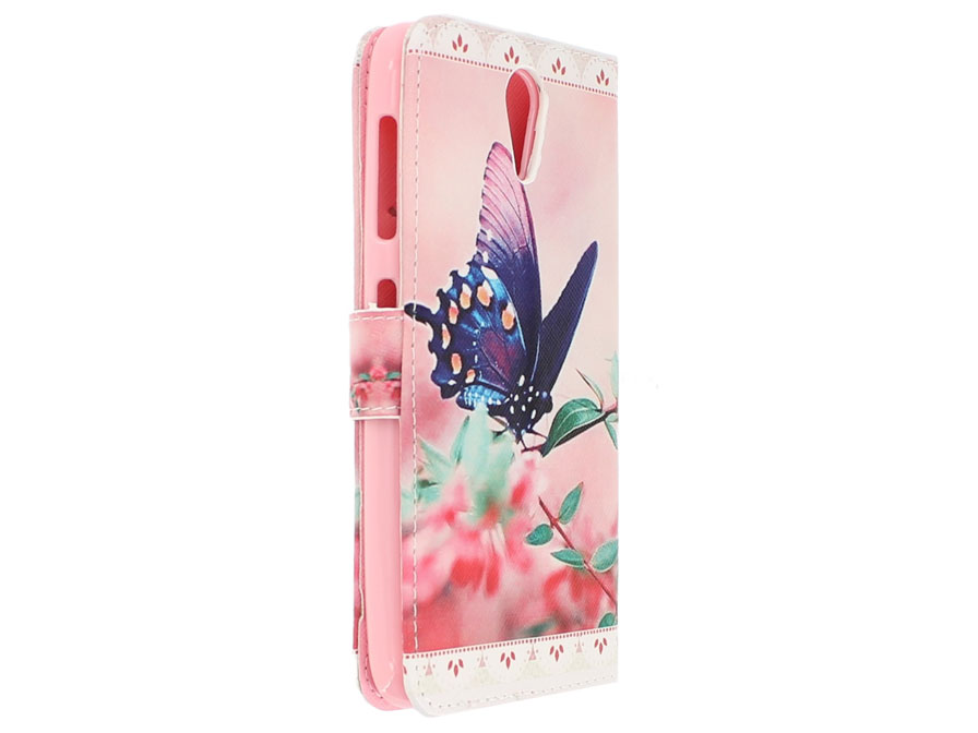 Butterfly Book Case Hoesje voor HTC Desire 620