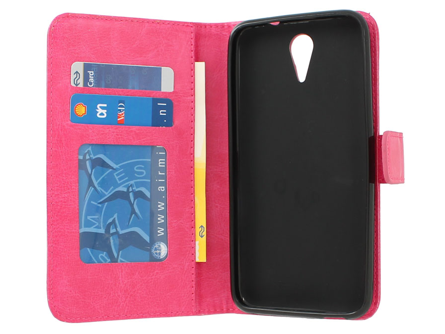 Wallet Book Case Hoesje voor HTC Desire 620