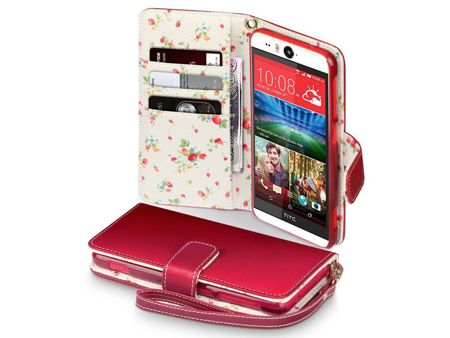 CaseBoutique Flower Wallet Case - HTC Desire Eye hoesje