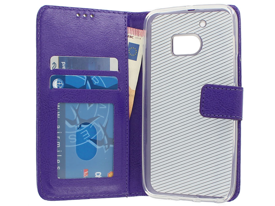 Wallet Bookcase - HTC 10 hoesje (Paars)