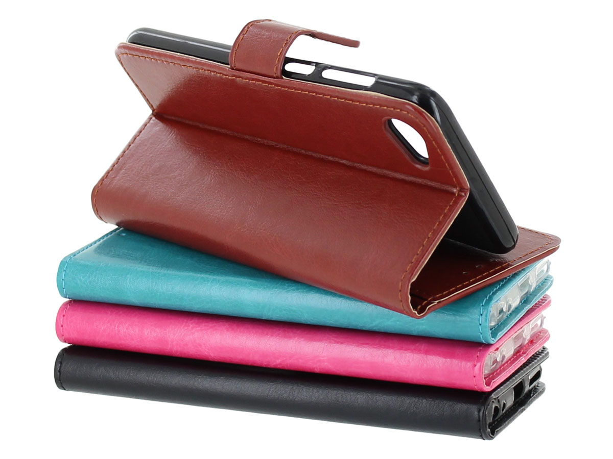 Bookcase Wallet Roze - HTC Desire 12 hoesje