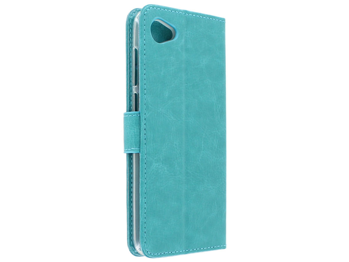 Bookcase Wallet Turquoise - HTC Desire 12 hoesje