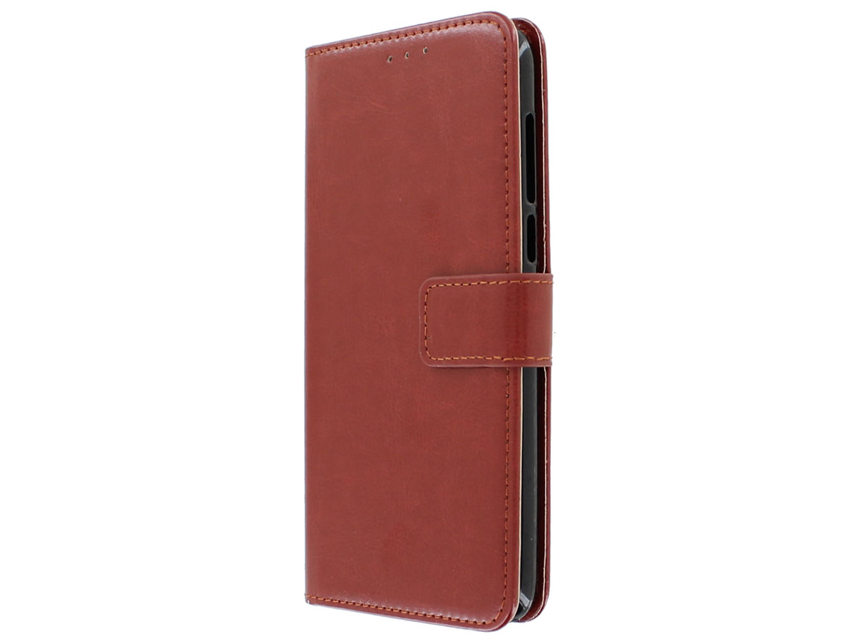 Bookcase Wallet Bruin - HTC Desire 12+ hoesje