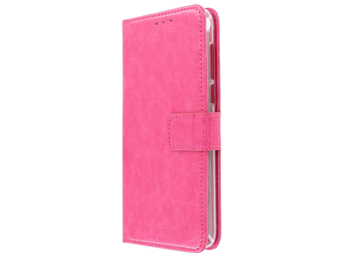 Bookcase Wallet Roze - HTC Desire 12+ hoesje