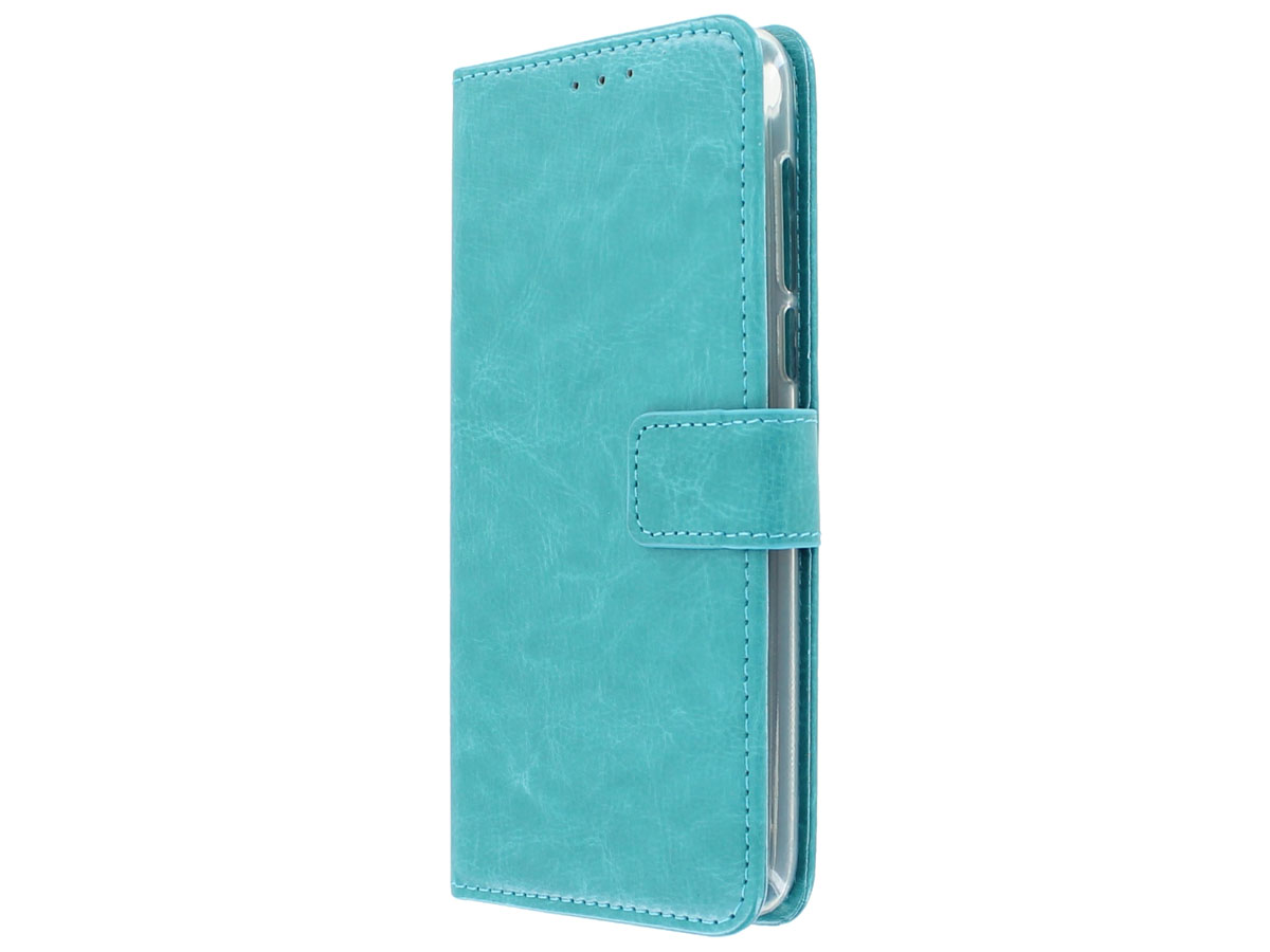 Bookcase Wallet Turquoise - HTC Desire 12+ hoesje