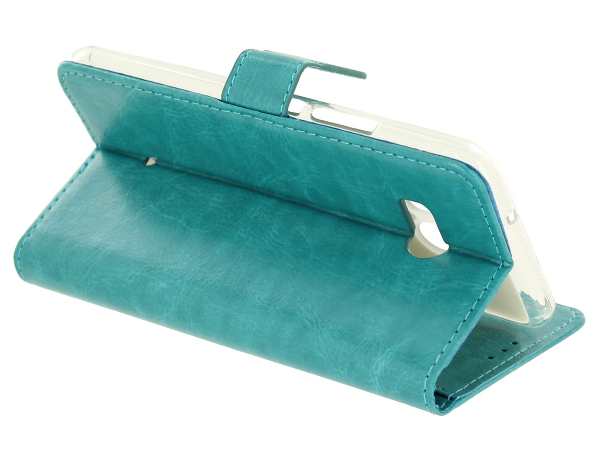 Wallet Bookcase Turquoise - HTC U11 hoesje