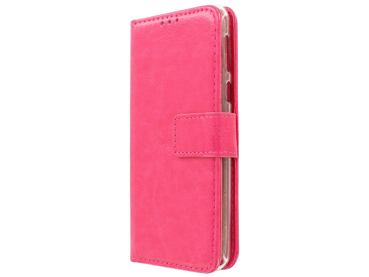 Wallet Bookcase Roze - HTC U Play hoesje