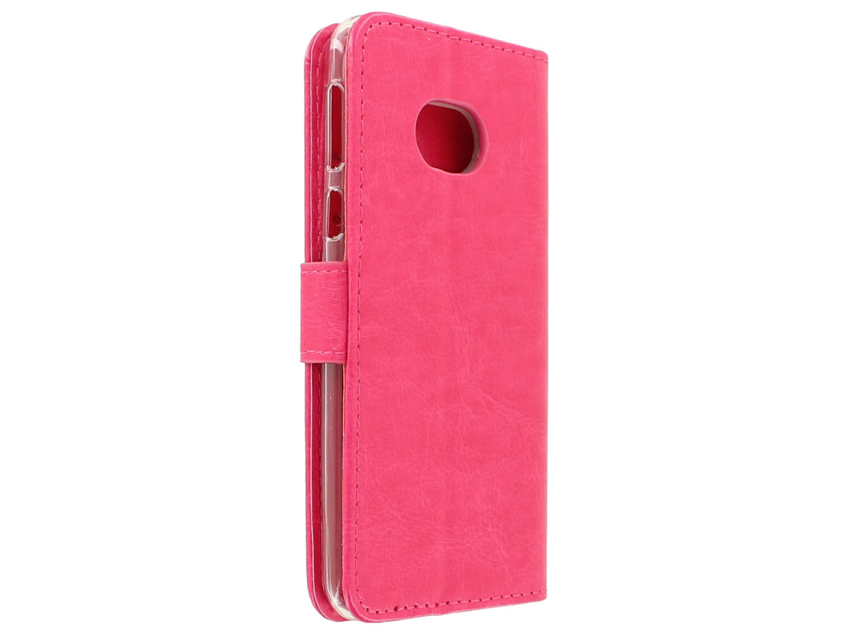 Wallet Bookcase Roze - HTC U Play hoesje