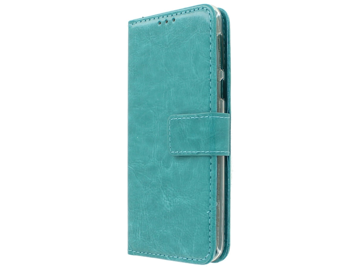 Wallet Bookcase Turquoise - HTC U Play hoesje