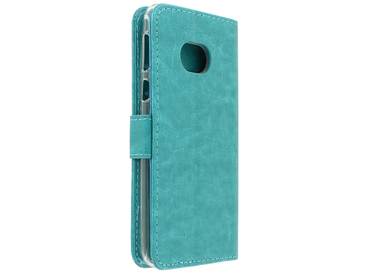 Wallet Bookcase Turquoise - HTC U Play hoesje