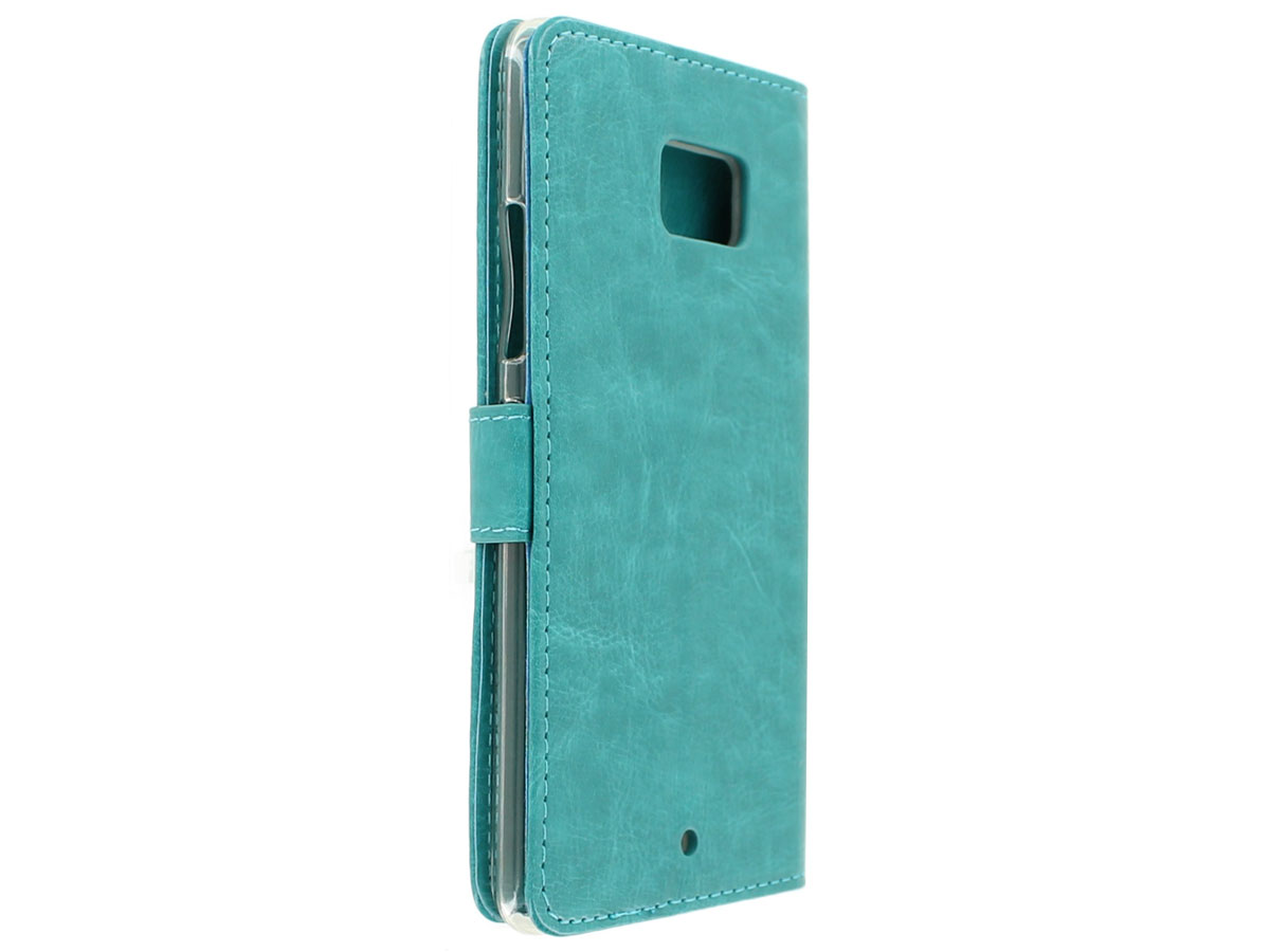 Wallet Bookcase Turquoise - HTC U Ultra hoesje