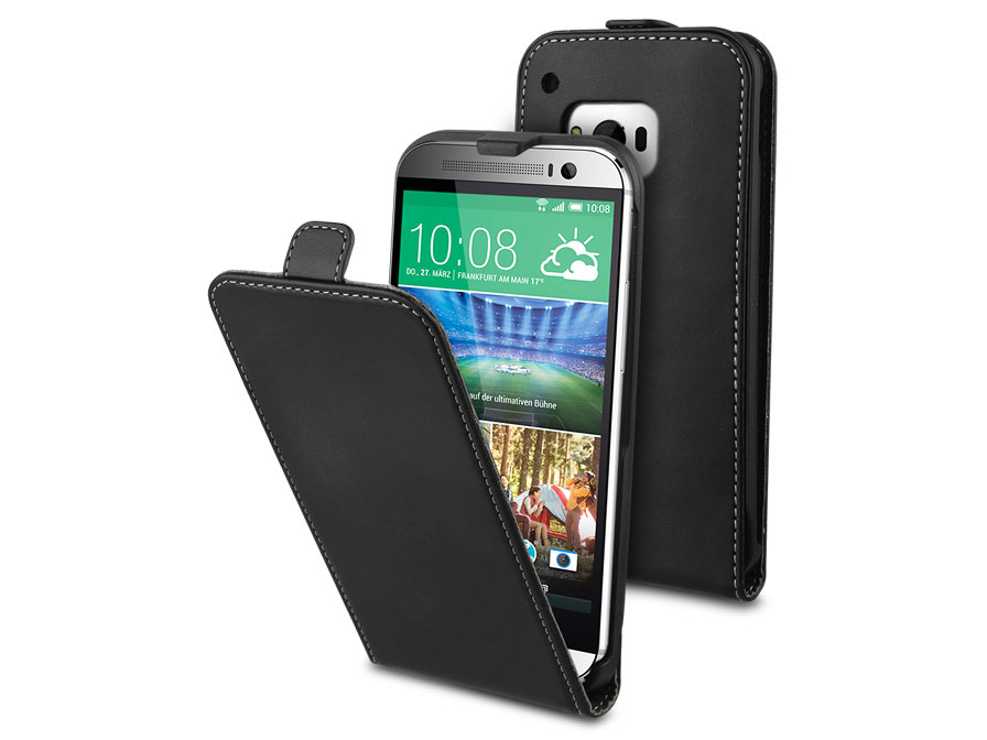 Muvit Slim Elegant Leather Case - Hoesje voor HTC One M9