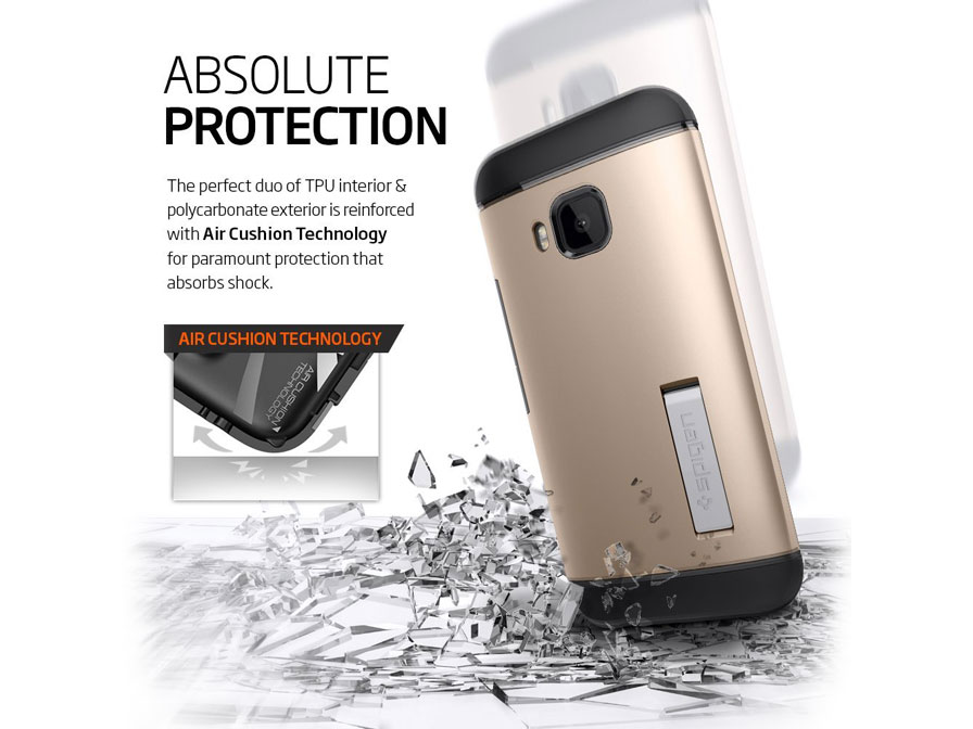 Spigen Slim Armor Case - Rugged HTC One M9 hoesje