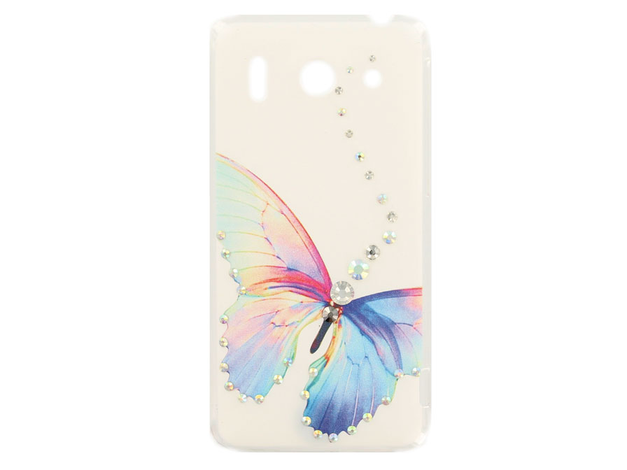 Butterfly Diamond Case Hoesje voor Huawei Ascend G510