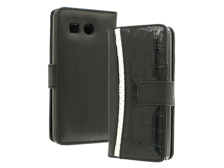 Croco Elegant Wallet Case - Hoesje voor Huawei Ascend G525