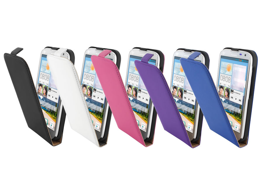 Mobiparts Premium Echt Leren Flip Case voor Huawei Ascend G610