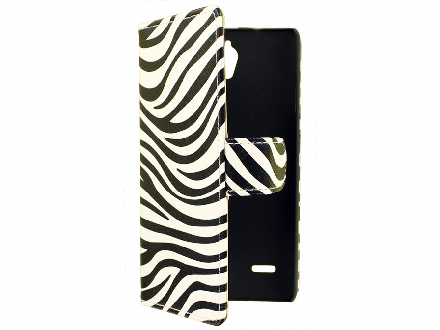 Zebra Book Case - Huawei Ascend G700 hoesje