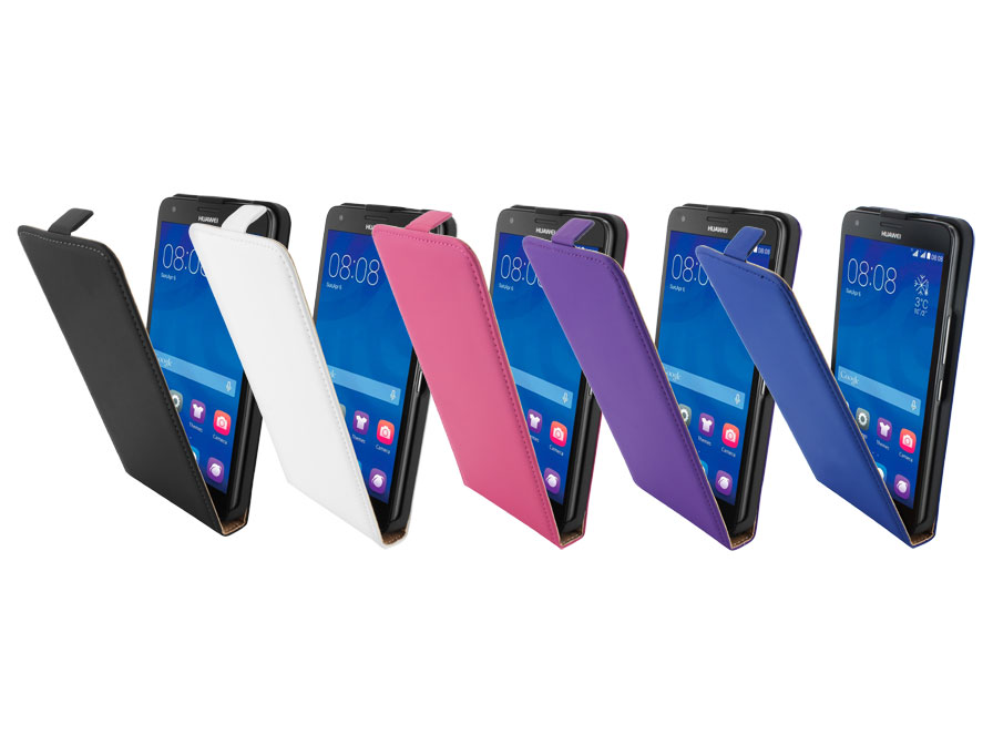Mobiparts Leren Flip Case - Huawei Ascend G750 hoesje