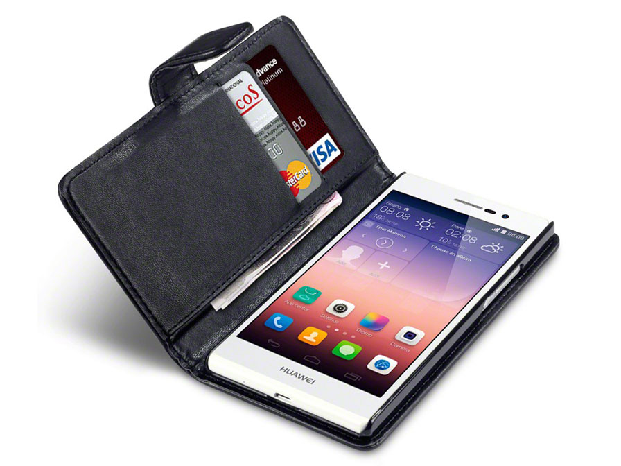 Qubits Wallet Case - Hoesje voor Huawei Ascend P7