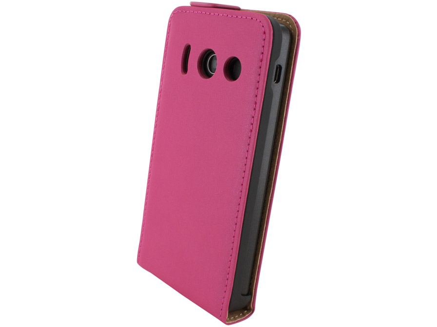 Mobiparts Leren Flip Case - Huawei Ascend Y300 hoesje