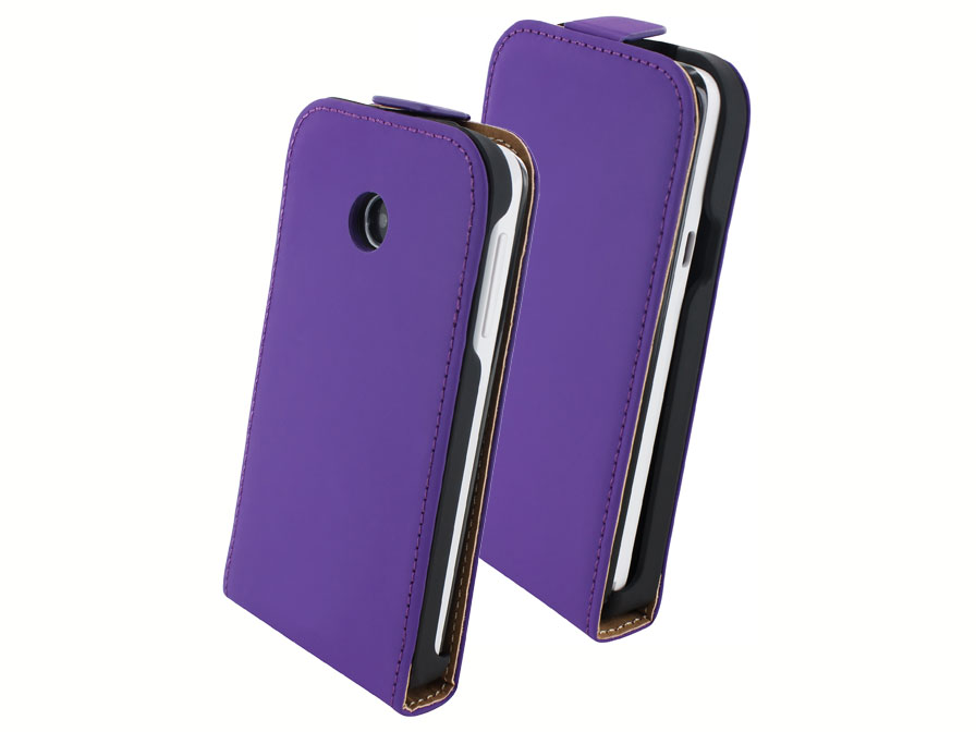 Mobiparts Leren Flip Case - Huawei Ascend Y330 hoesje